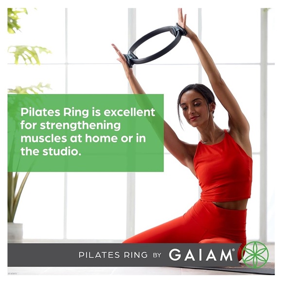 GAIAM Black Pilates Ring Fitness Circle - Picture 8 of 9